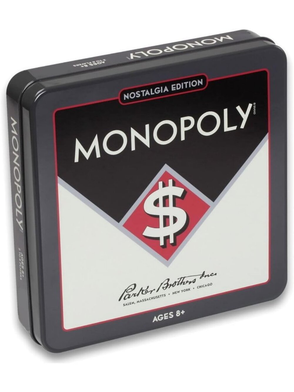 Vintage Monopoly Nostalgia Edition Board Game in Collectible Tin - Fun Family